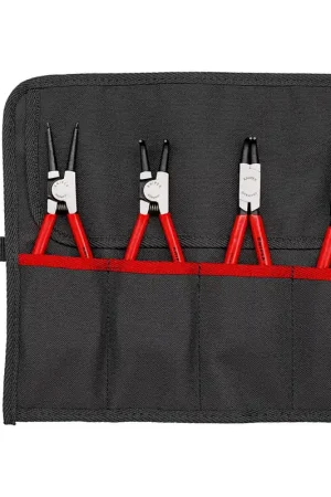 KNIPEX Jeu de pinces pour circlips 4 pièces dans étui enroulable ( 4000810634 ) Paiement Sécurisé
