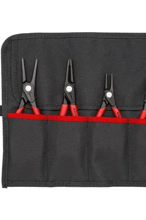KNIPEX Jeu de pinces pour circlips de précision 4 pièces dans étui enroulable ( 4000810642 ) Promotion Saisonnière