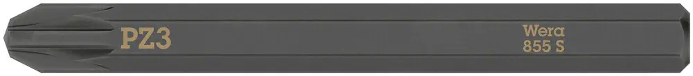 WERA Bit 855 S PZ 3 x 70 mm 1/4 ″ PZ 3 longueur 70 mm ( 4000827262 ) Expédié Aujourd'hui