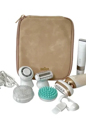 BRAUN Silk Epil 9-481 Epilateur 3D Flex SkinSpa Epilateur femme pour une épilation longue durée + mini-rasoir Set tout-en-un Blanc / Or Acheter Direct