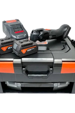 Fein Multimaster AMM 500 Plus AS Outil multifonctions sans fil 18 V Starlock Plus Black Edition ( 71294261000 ) + 2x batterie 4,0 Ah + chargeur + 33 pces d'accessoires + L-Boxx Paiement Sécurisé