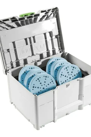 Festool Granat D150 GR SYS Set abrasif P60 - P220 120 pces ( 578192 ) + Systainer pour RO 150, ES 150, ETS 150, ETS EC 150, LEX 150, WTS 150 Offre Exclusive