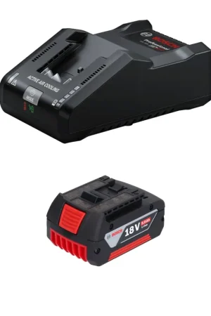 Bosch Kit de démarrage 1x GBA 18 V / 5 Ah / 5000 mAh batterie Li-Ion ( 1600A002U5 ) + chargeur GAL 18V-160 Professional ( 1600A02T5G ) Super Prix