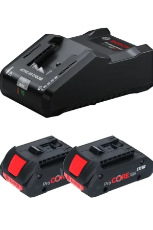Kit de démarrage Bosch 2x ProCORE 18 V 4,0 Ah Professional Li-Ion Batteries ( 2x 1600A016GB ) + chargeur GAL 18V-160 Professional ( 1600A02T5G ) Populaire