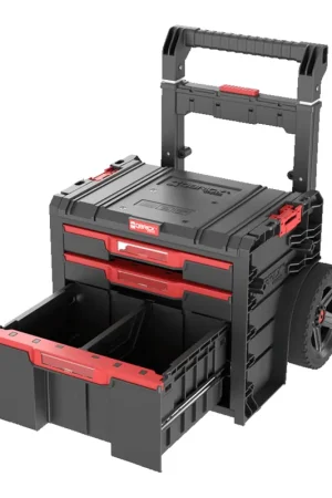 Qbrick System PRO Cart 2.0 Plus Drawer 3 boîte mobile sur roulettes 520 x 415 x 660 mm 12 l 2x 4,5 l poignée télescopique double amovible Solde