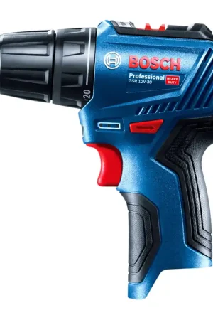 Bosch GSR 12V-30 Professional Perceuse-visseuse sans fil 12 V 30 Nm Brushless ( 06019G9000 ) + 2x batterie 2,0 Ah + chargeur + coffret Must-Have