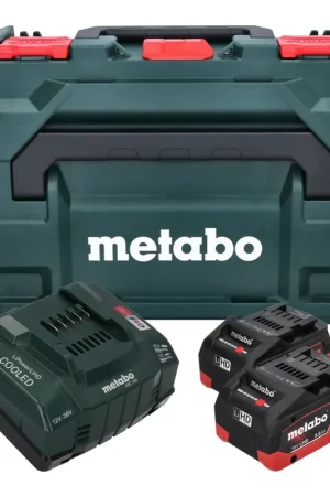 Seulement Aujourd'hui Metabo Basic Set 2x batterie Li-Power 18 V 8,0 Ah CAS Li-Ion ( 685131590 ) + chargeur ASC 145 + metaBOX