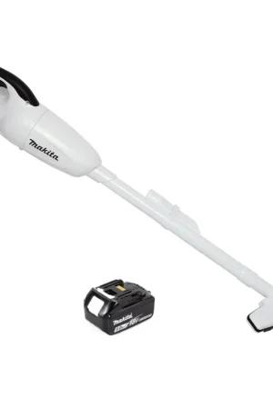 Makita DCL 180 T1 W Aspirateur à batterie 18 V blanc + 1x batterie 5,0 Ah - sans chargeur Offre Du Jour