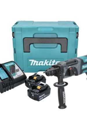 Makita DHR 241 RFJ Perforateur-Burineur sans fil 18 V Li-Ion + 1x Boîtier de transport Makpac SDS-Plus + 2x Batteries BL 1830 3,0 Ah + Chargeur rapide DC 18 RC Acheter En Ligne