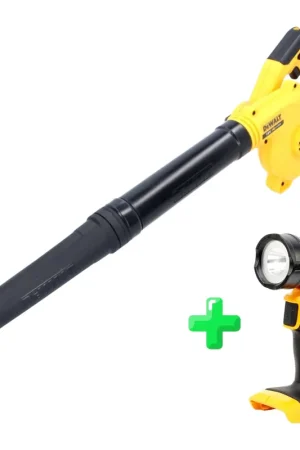 Top Vente DeWalt DCV 100 N Batterie Souffleur / Souffleur de feuilles 18 V Solo + DeWalt DCL 040 18V XR Lampe rechargeable Li-Ion