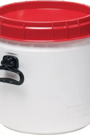Fût à col large ( 9000450111 ) 26 l blanc avec couvercle rouge Ouverture de remplissage-Ø 296 mm Solde