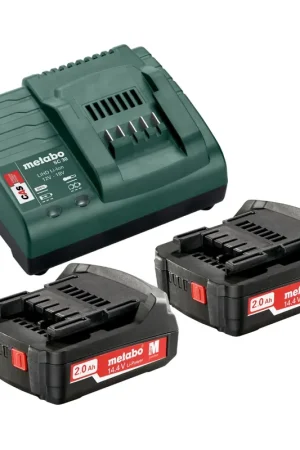Metabo BS 14.4 Perceuse-visseuse sans fil 14,4 V 40 Nm ( 602206540 ) + 2x batterie 2,0 Ah + chargeur + coffret Quantité Limitée