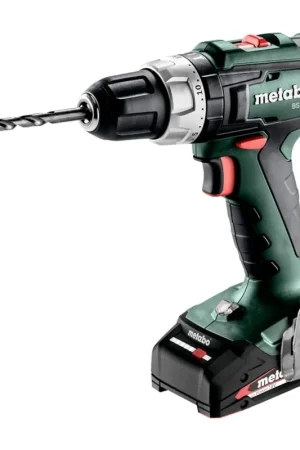 Produit De Marque Metabo BS 18 L Perceuse-visseuse sans fil 18 V 50 Nm ( 602321500 ) + 2x batterie 2,0 Ah + chargeur + Metabox