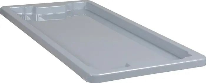 Quantité Limitée Couvercle ( 9000446953 ) L800xl400mm gris adapté aux bacs gerbables-emboîtables rotatifs