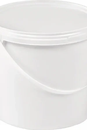 Certifié Seau ( 9000450005 ) 5 l plastique, qualité alimentaire blanc Ø 188 mm hauteur 214 mm