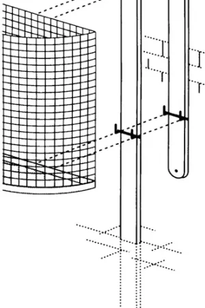 Bon Marché Support en fer ( 9194491024 ) hauteur 1400 mm à bétonner adapté aux poubelles 27 l
