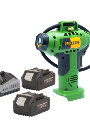 Procraft LK20 Compresseur sur batterie 20 V 11 bar + 2x batterie 4,0 Ah + chargeur Prix Choc