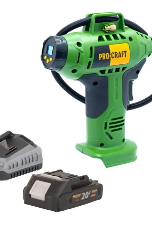 Procraft LK20 Compresseur sur batterie 20 V 11 bar + 1x batterie 2,0 Ah + chargeur Prix Bas