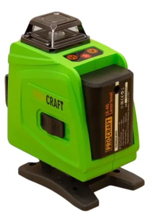 Affaire À Saisir Procraft LE-4G Kit laser lignes / lignes croisées 3,7 V 40 m vert autonivelant incl. batteries, chargeur & accessoires