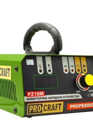 Procraft PZ10M Chargeur de batterie 6/12 V Tension de charge 10 A Courant de charge pour batteries de voiture, de moto & de camion Expédié Aujourd'hui