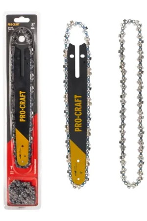 Procraft S8 Set avec 2x chaîne de tronçonneuse 46 TG + 20 cm guide-chaîne pour PKA32Li Offre Limitée