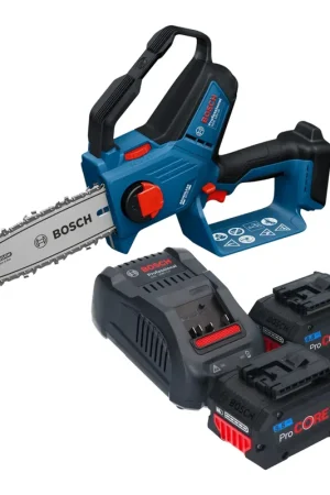 Prix Choc Scie à élaguer sans fil Bosch GKE 18V-20 Professional 18 V 18 cm + 2 batteries ProCORE 5,5 Ah + chargeur
