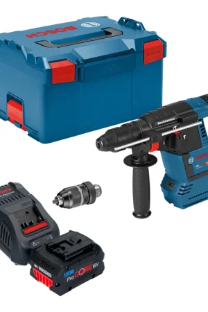 Vente Directe Bosch GBH 18V-26 F Professional Marteau perforateur sans fil 18 V 2,6 J SDS plus Brushless + 1x batterie ProCORE 5,5 Ah + chargeur + L-Boxx