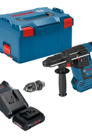 Certifié Bosch GBH 18V-26 F Professional Marteau perforateur sans fil 18 V 2,6 J SDS plus Brushless + 1x batterie ProCORE 4,0 Ah + chargeur + L-Boxx