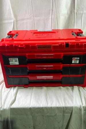 Paiement Sécurisé Qbrick System ONE Drawer 3 Toolbox 2.0 Red Ultra HD Werkzeugbox 587 x 380 x 340 mm 27 l mit drei Schubladen - Beschädigt