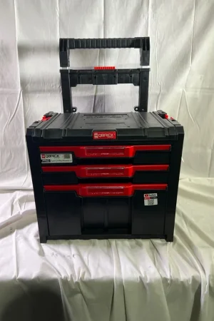 Prix Cassé Qbrick System PRO Cart 2.0 Plus Drawer 3 mobile Box auf Rädern 520 x 415 x 660 mm 12 l 2x 4,5 l abnehmbarer Doppelteleskopgriff - Beschädigt