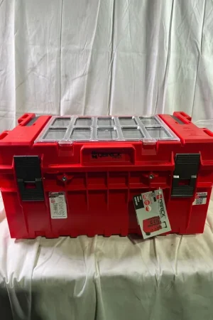 Qbrick System ONE 350 2.0 Expert RED ULTRA HD Custom Werkzeugkoffer modularer Organizer 585 x 385 x 320 mm 38 l stapelbar IP66 - Beschädigt Remise