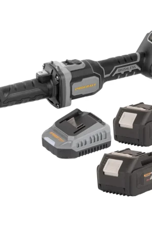 Soldes Procraft Industrial DG20A-BB Meuleuse droite à batterie 20 V 6 mm Brushless + 2x batterie 4,0 Ah + chargeur