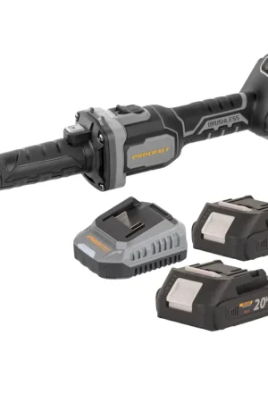 Procraft Industrial DG20A-BB Meuleuse droite à batterie 20 V 6 mm Brushless + 2x batterie 2,0 Ah + chargeur Must-Have