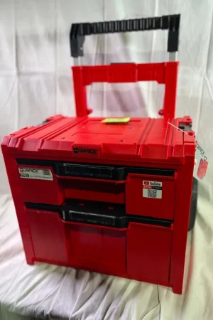Réduction Qbrick System PRO Cart 2.0 Plus Drawer 2 Red Ultra HD Custom mobile Box auf Rädern 520 x 415 x 660 mm 9,5 l 12 l abnehmbarer Doppelteleskopgriff - Beschädigt