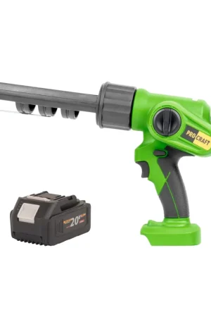 Soldes Procraft PC20bb Pistolet à cartouche sur batterie 20 V 2000 N 280 - 310 ml + 1x batterie 4,0 Ah - sans chargeur