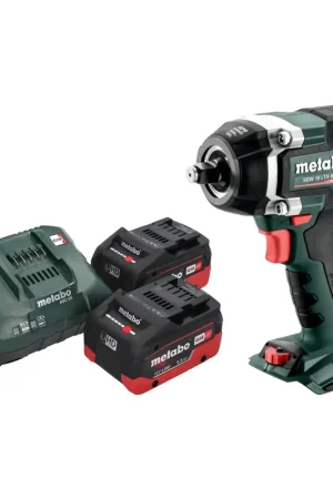 Petit Prix Metabo SSW 18 LTX 800 BL Visseuse à choc sans fil 18 V 800 Nm 1/2" Brushless + 2x batterie LiHD 5,5 Ah + chargeur