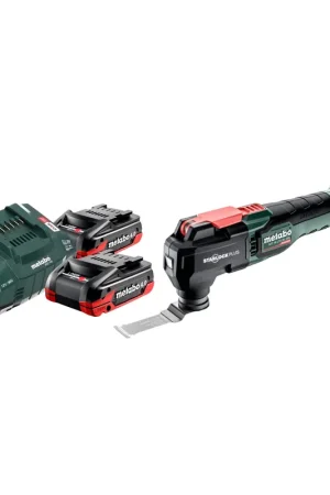 Prix Choc Metabo MT 18 LTX BL QSL Outil multifonctions sans fil 18 V Brushless Starlock Plus + 2x batterie LiHDX 4,0 Ah + chargeur