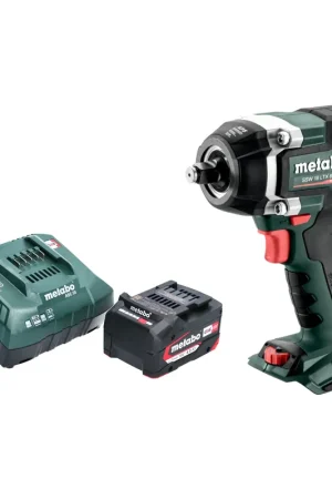 Satisfait Ou Remboursé Metabo SSW 18 LTX 800 BL Visseuse à choc sans fil 18 V 800 Nm 1/2" Brushless + 1x batterie 4,0 Ah + chargeur