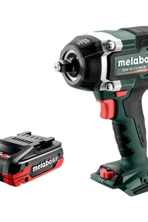 Achetez Aujourd'hui Metabo SSW 18 LTX 800 BL Visseuse à choc sans fil 18 V 800 Nm 1/2" Brushless + 1x batterie LiHDX 4,0 Ah - sans chargeur