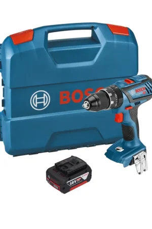 Satisfait Ou Remboursé Perceuse-visseuse à percussion sans fil Bosch GSB 18V-28 Professional 18 V 63 Nm + 1 batterie 5,0 Ah + mallette L-Case - sans chargeur