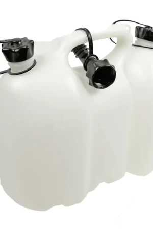 Soldes Bidon combiné Oregon 6 + 3 l blanc transparent pour carburant et huile de chaîne ( 562406 )