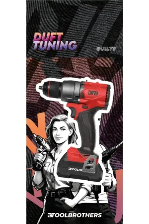 Nouvelle Collection Toolbrothers Duftbaum - FORGE RED AKKUSCHRAUBER Design - Duft GUILTY - frische Duftnoten