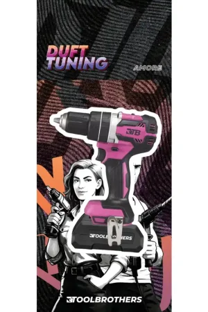 Toolbrothers Duftbaum - RICH ROSÉ AKKUSCHRAUBER Design - Duft AMORE - sanfte und blumige Duftnoten Offre Spéciale