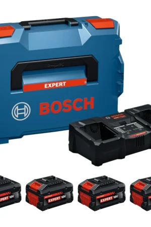 Top Vente Bosch EXPERT 4x EXBA18V-80 + EXAL18V2-320 Kit de démarrage 18 V + 4x batterie 8,0 Ah + chargeur 16 A + L-Boxx