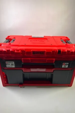Meilleure Vente Qbrick System ONE Drawer 2 Toolbox 2.0 RED Ultra HD Custom Boîte à outils 587 x 380 x 340 mm 29 l avec deux tiroirs