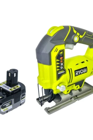 RYOBI R18JS-0 Scie sauteuse sans fil 18 V 101 mm + 1x batterie 5,0 Ah - sans chargeur Commander Maintenant