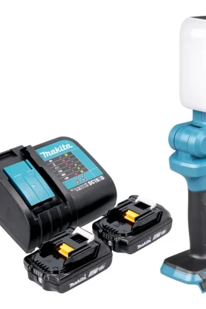 Affaire À Saisir Makita DML 816 SAX lampe de travail sans fil 18 V 500 lm LED + 2x batterie 2,0 Ah + chargeur