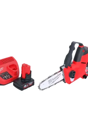 Achat Immédiat Milwaukee M12 FHS-601 Scie à élaguer sans fil 12 V 15 cm Brushless + 1x batterie 6,0 Ah + chargeur