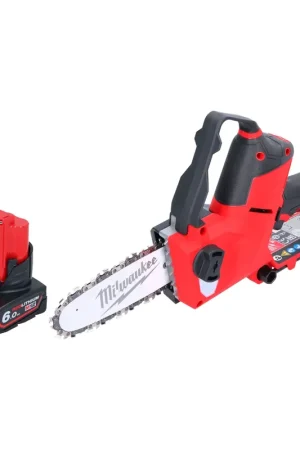 Prix Réduit Milwaukee M12 FHS-601 Scie à élaguer sans fil 12 V 15 cm Brushless + 1x batterie 6,0 Ah - sans chargeur