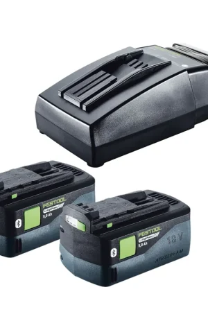 Festool Energie Set 2x BP 18 Li 5,0 HP-ASI HighPower Pack de batteries 18 V 5,0 Ah ( 2x 578519 ) + chargeur TCL 6 ( 201135 ) Commander Maintenant